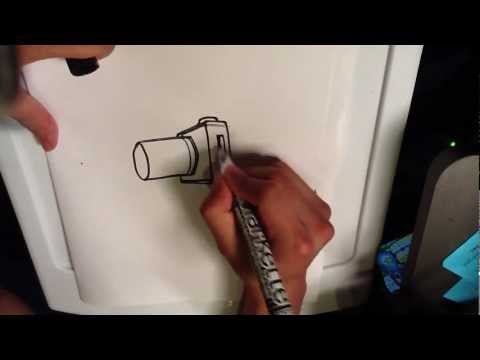 how to draw a camera