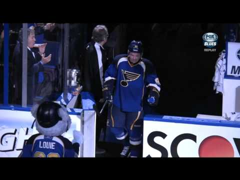 Alexander Steen wrist shot goal 3rd OT. 4-3 Chicago Blackhawks vs St. Louis Blues 4/17/14 NHL