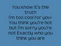 Too Cool- Meaghan Jette Martin Camp Rock (With Lyrics)