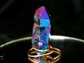 Rainbow Aura Quartz Crystal Point