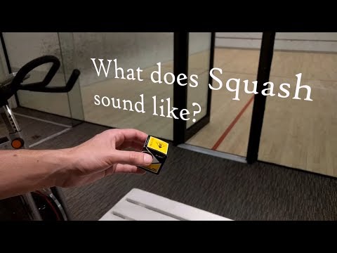 What Does Squash Sound Like? (HD Audio - Headphones On)