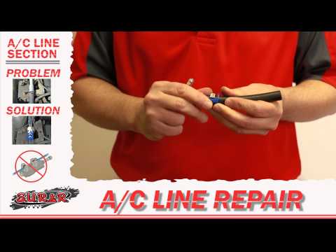 how to repair a c line on auto
