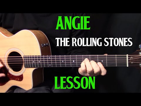 how to play Angie on guitar by the Rolling Stones - acoustic guitar lesson_tutorial