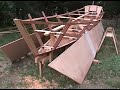 Working on the Hull  Setting up the Marine Plywood