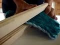 Loom knitting double color scarf IV