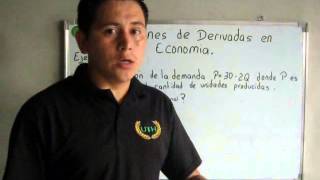 Vídeo de aplicación de derivadas en economía.