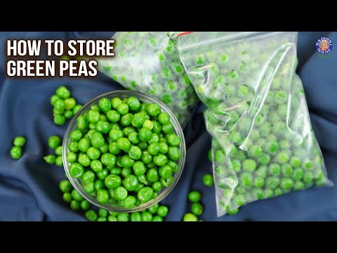 How To Preserve Green Peas For 6 – 8 Months | Green Peas Storage Method | Frozen Green Peas