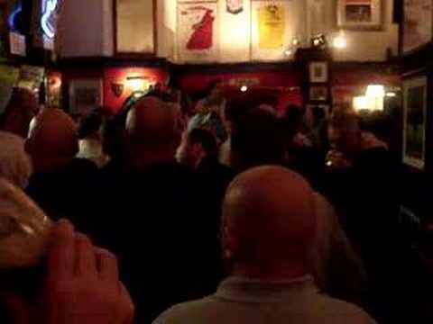 rangers chelsea - rangers and chelsea boys having a sing song in annie millers, blues brothers!! rule britania, anybody know the name of the song?