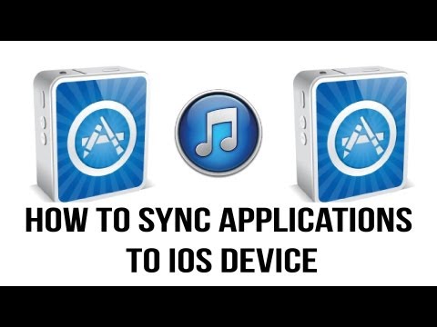 how to sync apps to itunes