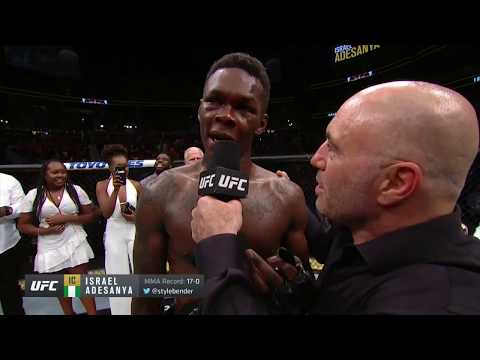 UFC 236: Israel Adesanya Octagon Interview