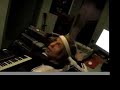 Scotty, in-studio, recording keyboards for \"Jump, Baby\"