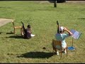 Sonia - bandura practice outdoors