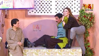 Zafri Khan and Khushboo With Iftikhar Thakur Stage