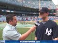 david talks about his first time pitching in the major leagues.