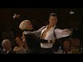 die dreifache weltmeisterin und mehrfache deutsche und europameisterin in den lateint�nzen oksana nikiforova tanzt mit ihrem partner evgenij voznyuk im rassigen paso doble.