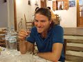 Ilias Drinking Raki at Hotel Avgerinos in Kanaki, Naxos