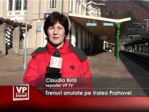 Trenuri suspendate pe Valea Prahovei