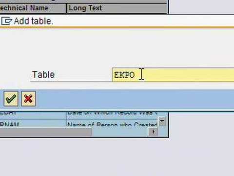how to create query in sap