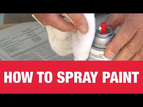 how to spray - Learn how to prevent drips and get a smooth finish when spray painting. And, learn tips to prevent the can of spray paint from clogging.