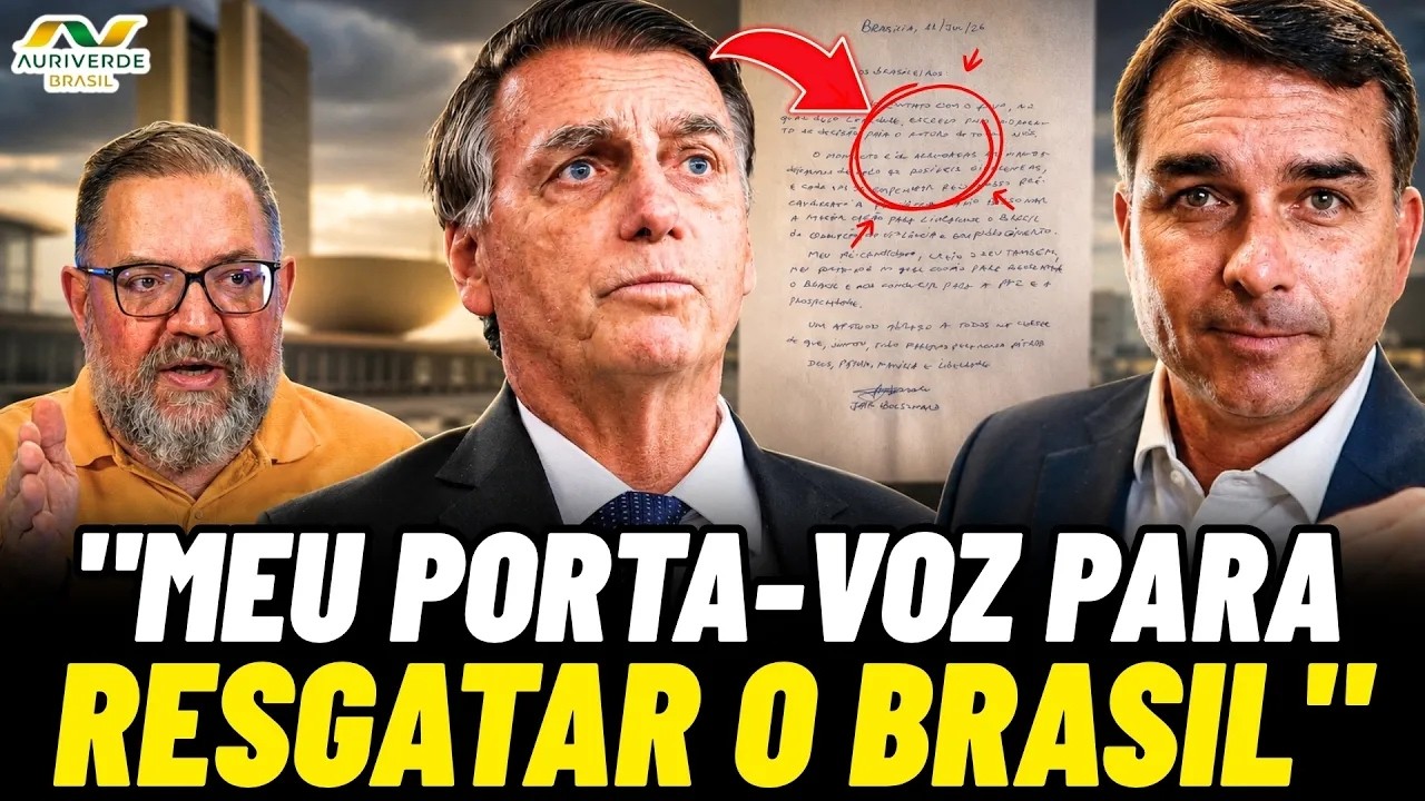 Carta de Bolsonaro é a prova de que o candidato é Flávio  Análise de Alexandre Pittoli