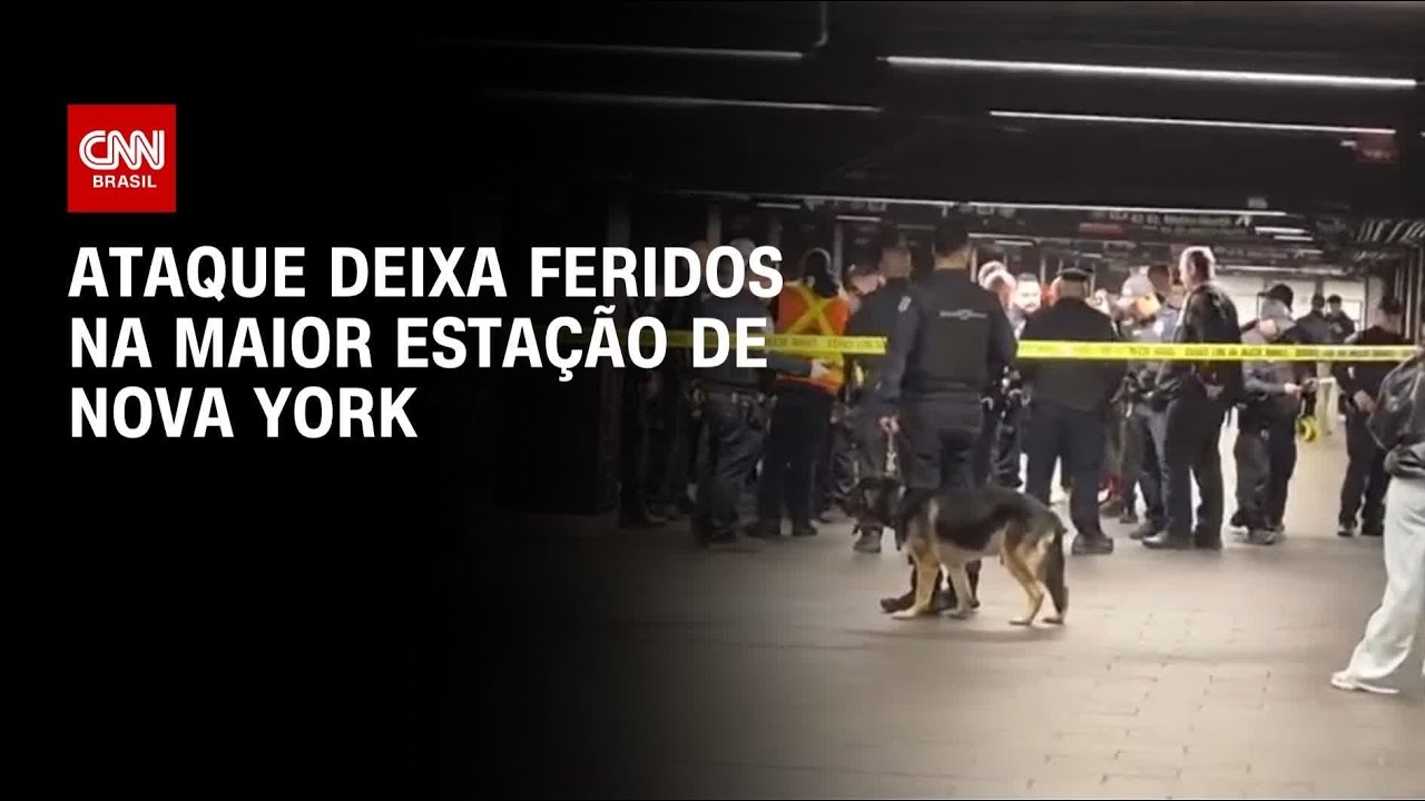 Ataque com faca deixa três feridos na maior estação de metrô de Nova York | AGORA CNN