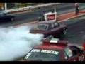 Drag Race rx-7 vs stupid kid that blows engine after burnout