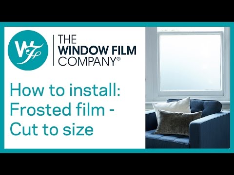 how to fit frosted window film