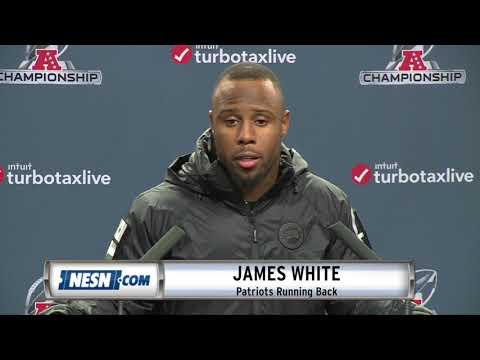 Video: James White Patriots vs. Chiefs AFC Championship Press Conference