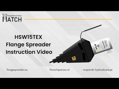 Видео: Разгонщик фланцев 15,5t. MATCH HSW15TEXHPBEX Twin Kit ATEX