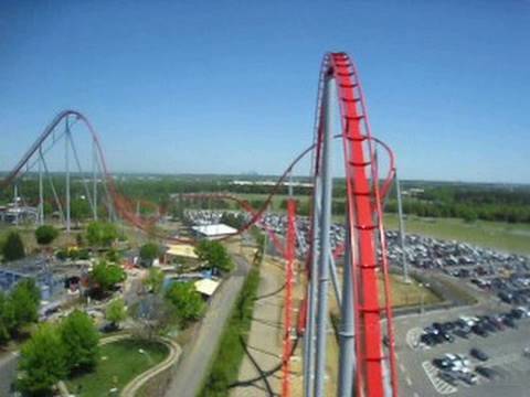 Intimidator - Here's a look at what it's like to ride the latest B&M mega coaster with all it's fantastic floaty air-time. Watch in high quality.