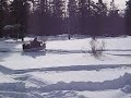 My dad trying out the Snow Bug for the first time this winter. He is pulling his trail groomer.