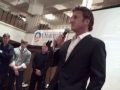 sean penn speaking at the 2008 harvey milk club dinner.