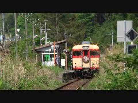 因美線スローライフ列車　知和駅