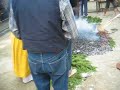 I crossed on burning charcoal road !