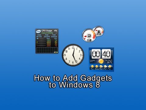 how to gadgets on windows 8