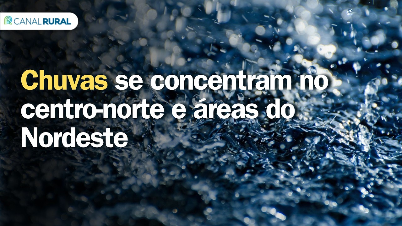 Previsão do tempo | Brasil 15 dias | Chuvas se concentram no centro-norte e áreas do Nordeste
