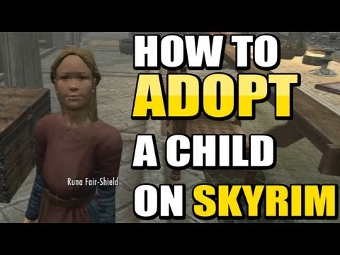 how to i adopt a child in skyrim
