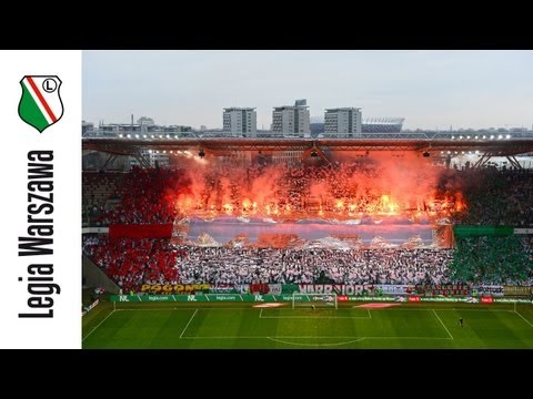 Oprawa meczu Legia Warszawa - Zagłębie Lubin