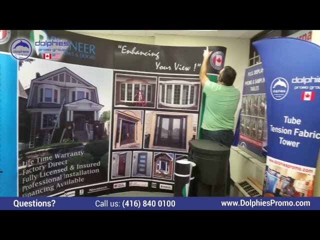 Custom Printed 8ft Pop Up Magnetic Backdrop Display Wall PACKAGE in Other Business & Industrial in City of Toronto