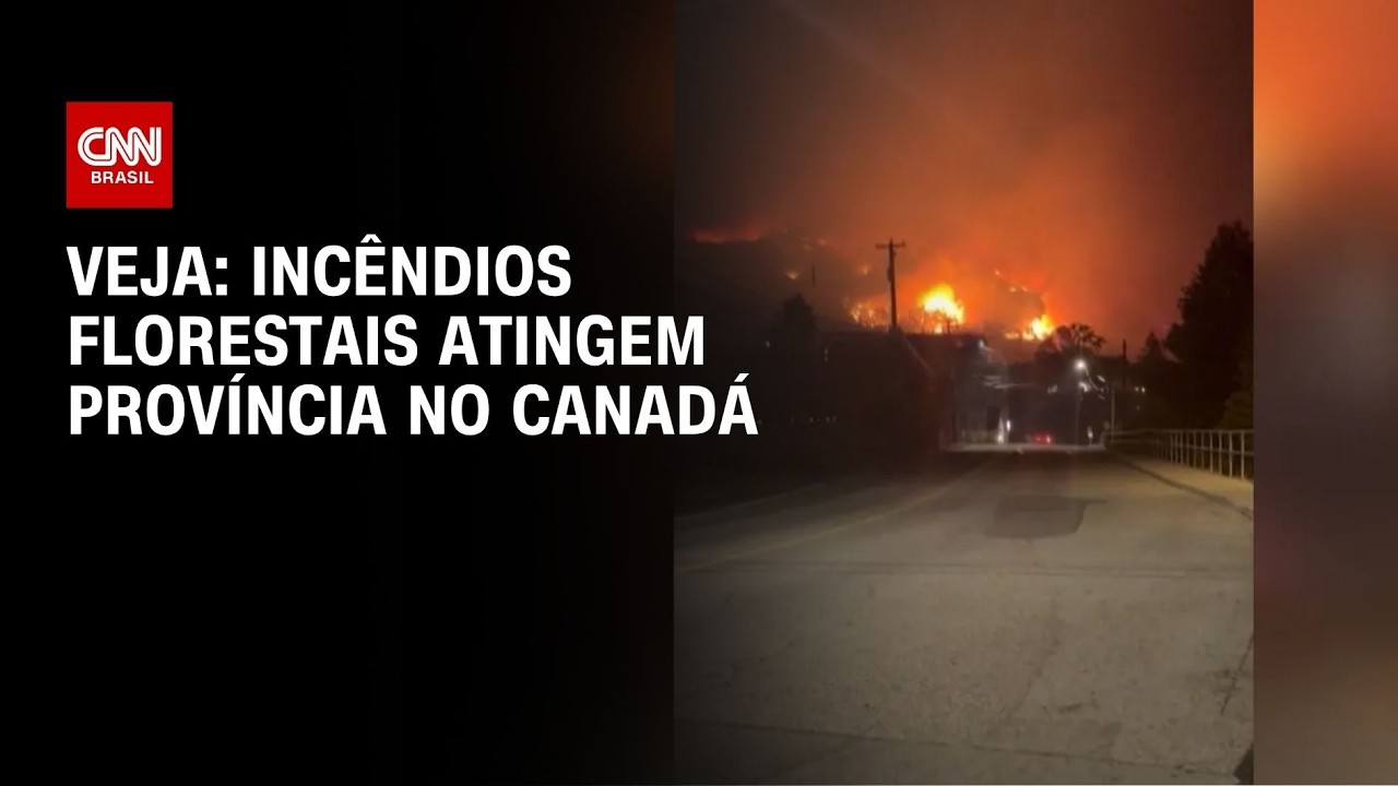 Vídeo: Incêndios florestais atingem província no Canadá | AGORA CNN