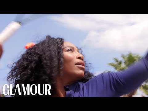 Serena Williams Pelts Tennis Balls At A Heckler For Glamour Magazine