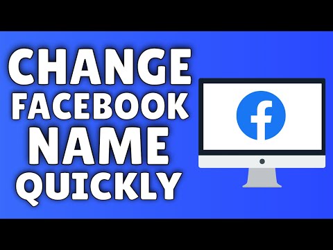 how to change name on facebook