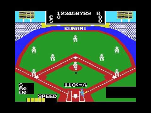 Konami's Baseball (1985, MSX, Konami)