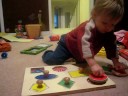 Ela is playing with shapes Ela is playing with shapes