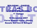 bologna - chievo vr 4-0 - 10/11/07 ultras bolognesi in curva andrea costa - 1� tempo

quattordicesima giornata del campionato di serie b 2007/08.

bologna (4-3-1-2)
antonioli; daino, terzi, castellini, bonetto; confalone (19' st mingazzini), carrus, amoroso (30' st della rocca); adailton; fava, marazzina (32' st di gennaro).
a disp.: colombo, moras, costa, danilevicius.
all.: daniele arrigoni

chievo (4-3-3)
squizzi; cesar, mandelli, mantovani, chiecchi (34' st rickler); bentivoglio, marcolini, troiano (16' st obinna); luciano, gasparetto, pellissier.
a disp.: aldegani, ciaramitaro, italiano, rosi, cossato.
all.: giuseppe iachini

arbitro: sig. morganti di ascoli piceno
assistenti: maggiani, pirondini
quarto uomo: corletto

marcatori: 27' pt marazzina (bo), 33' pt marazzina (bo), 44' pt daino (bo), 38' st di gennaro (bo)

note. recupero: 2' pt, 2' st. espulso: mantovani (ch, 37' st). ammoniti: troiano (ch, 2' pt), bentivoglio (bo, 2' st), mandelli (ch, 23' st), luciano (ch, 28' st), fava (bo, 35' st), cesar (ch, 41' st), di gennaro (bo, 41' st)

tags: calcio soccer football esultanza gol rigore sbagliato coreografia tifo mob mob ultras ultr� brigate giallobl� bg urb forever ultras radio bruno forum rossobl� mods bologna 82 1982 felsinei nuove leve formazione la formazione del bfc detta dal mitico speaker jorge de carvalho bologna serieb calcio gol marazzina marazzina-gol marazzina salutate la capolista serie calcio ultras cori bologna-mantova 3 a ovooo w le rane modena merda derby mantovani mantua curva tifosi scontri striscione cori inno serie virgilio virgiliani suzzara zara rebels stadio biancorossi bianco rossi acm ac www.acmantova.it forum rosik rosikate tutti a casa bfc 1909 1-0 0-1 esodo 8000 7000 bolognesi scontri ultras curva cisa curva te teletubbies lori dino fava gol favagol favagoal derby emilia romagna curva mare stadio manuzzi supporter mob piadina cesenati bolognesi weiss schwarz brigaden felsinei patria nostra ???? ????? ???  stadio braglia rage against the machine ratm concerto serie a