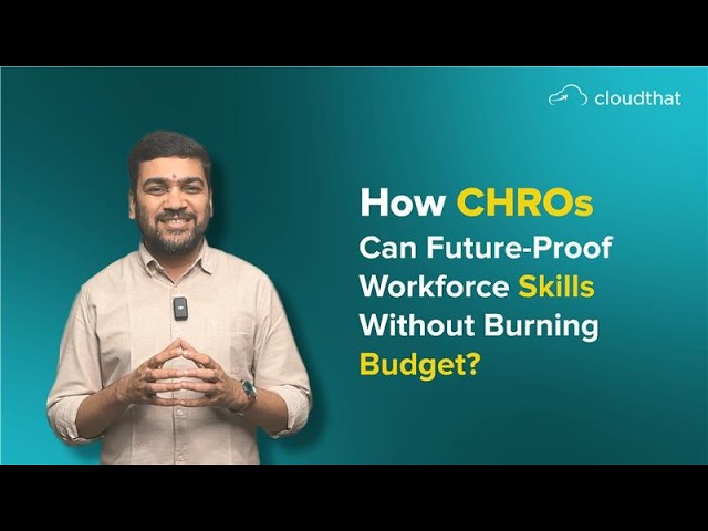 Connect with us - https://bit.ly/4ccCdXF 
Future-proofing your workforce isn’t about bigger budgets—it’s about smarter capability building.

Here, Narendra Babu, CHRO at CloudThat, shares how to build future-ready teams by focusing on learning ecosystems, prioritizing high-impact skills, and empowering internal champions.

The key? Measure what truly matters—application, proficiency, and business outcomes, not just course completion.

Because in an AI-driven world, advantage comes from a workforce that can think, adapt, and apply.

#techtraining #TalentDevelopment #AI  #LearningAndDevelopment #employeetraining