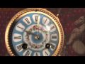 Sevres Porcelain Gilt Metal Boudoir Clock,  Antique French C1880