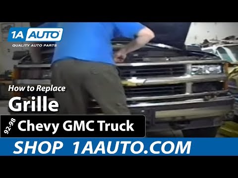 How To Install Replace Grille 92-98 Chevy Silverado GMC Sierra Suburban Tahoe Yukon 1AAuto.com