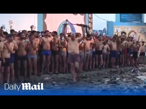 HAMAS terrorists are filmed surrendering to the IDF‚ with their leadership collapsing as Hamas operatives beat up fellow Gazans to steal humanitarian supplies