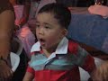 this was in a birthday party of one of nido's perfect 10 child print models. most of the audience are filipino speaking, and all were perked up all the way.  a winner audience i should say! i really wanted the focus of the video to be on the audience. enjoy the their laughter!